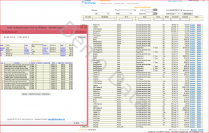 Invoice review with drill down to line detail – sample of pop up detail that is drillable.